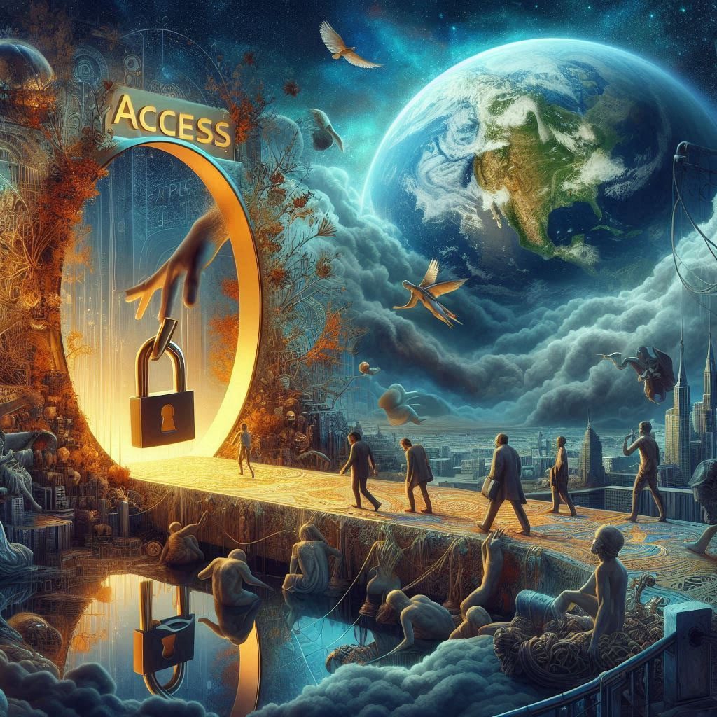 Bloques residenciales modernos, fríos y repetitivos, con pocas luces encendidas y carteles de lujo. Un entorno urbano que parece propiedad, pero transmite control y alienación.